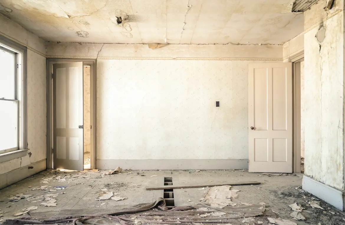 Waste disposal crew managing a cleanout project in East Camden